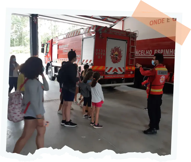 Visita ao Quartel de Bombeiros de Espinho